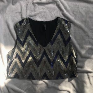 Stunning sparkly crop top!